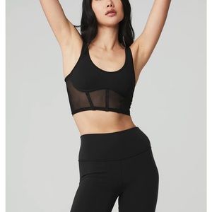 Alo Airbrush Mesh Corset Tank
